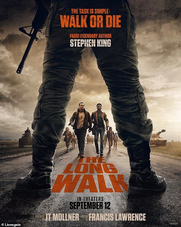 The Long Walk, berdasarkan novel Stephen King 1979, dikatakan sebagai film Stephen King yang paling menakutkan selama bertahun -tahun