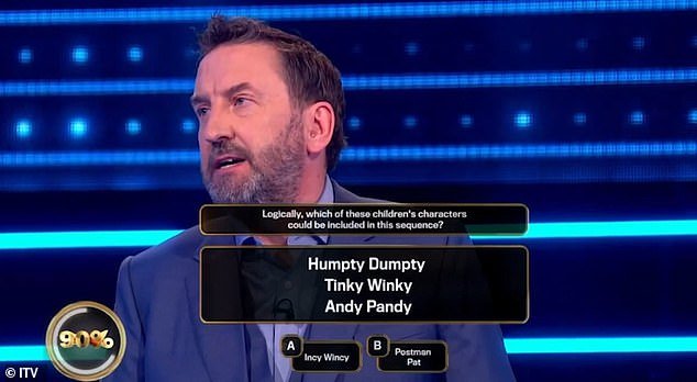 Klub 1% mengalahkan 10 pemain dengan pertanyaan 'termudah' - bisakah Anda mendapatkan jawabannya dalam 30 detik? (Foto: pembawa acara Lee Mack)