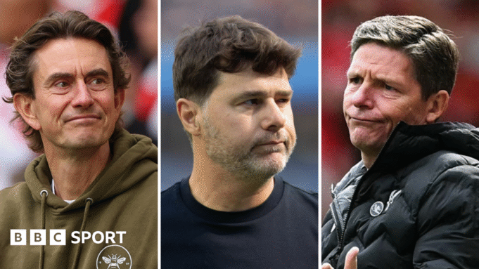 Thomas Frank, Oliver Glasner and Mauricio Pochettino