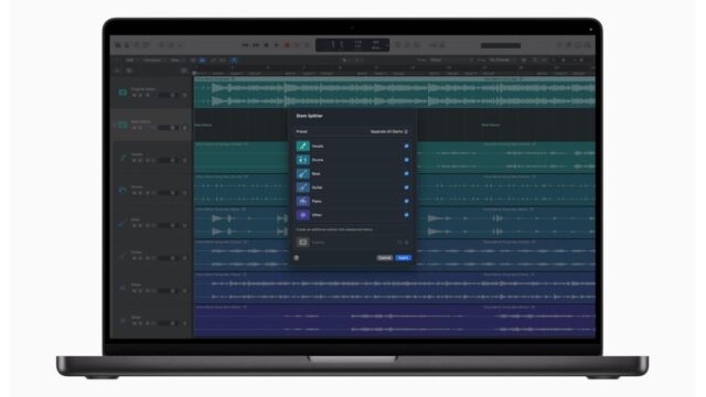 batang splitter Apple Logic Pro