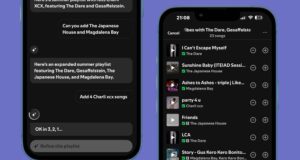 Tangkapan layar Spotify Membuat Daftar Putar Festival AI