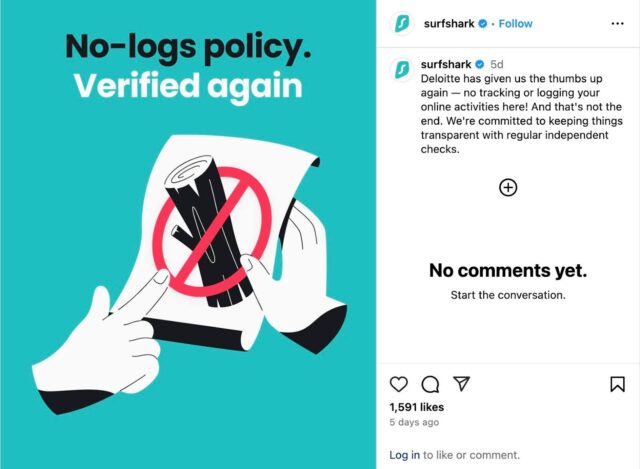 Surfshark menyelesaikan audit independen kedua