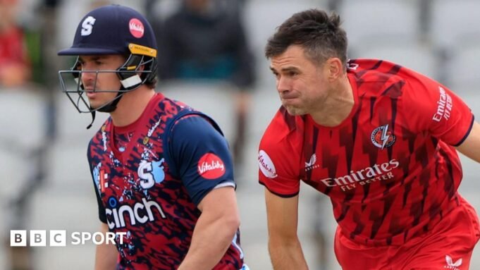 James Anderson has seven wickets in three T20 Blast games