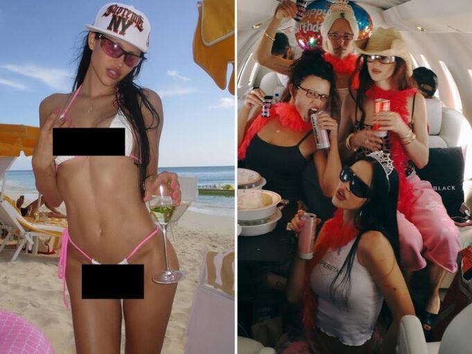 Amelia Gray memamerkan bikini bod untuk perayaan ulang tahun!
