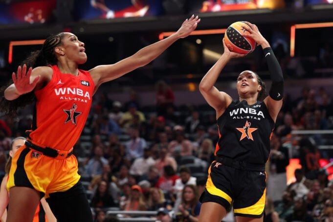 Napheesa Collier and  A’ja Wilson