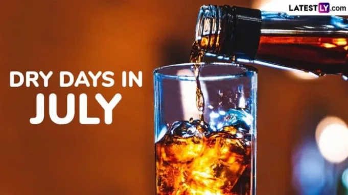 Hari -hari kering di bulan Juli 2025 di India dengan tanggal festival dan acara: Dapatkan kalender penuh dengan hari -hari ketika penjualan alkohol di pub, bar dan toko minuman keras dilarang di seluruh negeri

