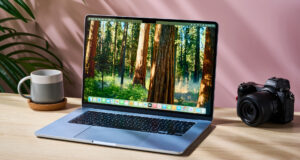 MacBook Air 15-inch with M4 chip on a creative's desk with screen open