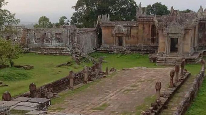 This pool photo taken and released on July 24, 2025 by Agence Kampuchea Presse (AKP) shows the Preah Vihear temple near the Cambodia-Thailand border in Preah Vihear province. 