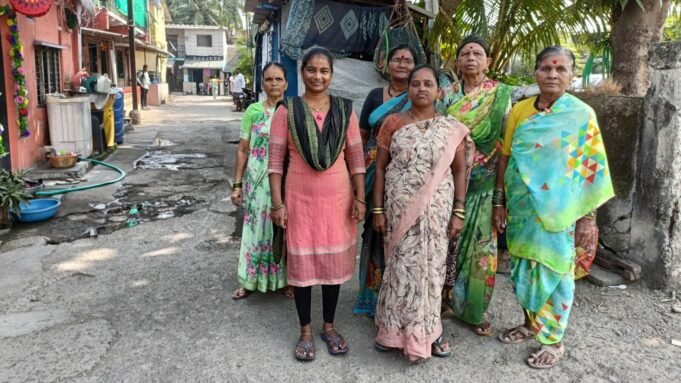 A group of women, beneficiaries of Majhi Ladki Bahin Yojana, at Hanuman (Sheva) Koliwada village near Uran, Maharashtra. (File)