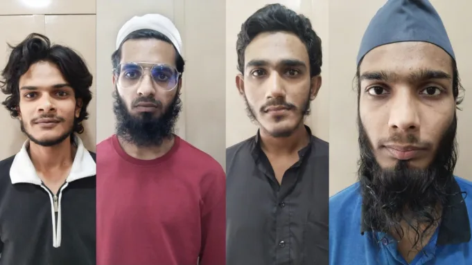 Gujarat ATS arrested four terrorists with links to AQIS (Al-Qaeda in the Indian subcontinent).