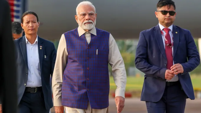 Prime Minister Narendra Modi upon his arrival in UK, Wednesday