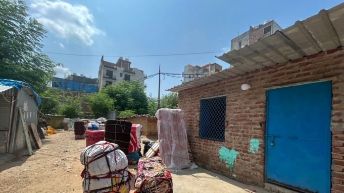 Gurugram, India-July 25, 2025: A view of empty slum area of migrant workers of West Bengal at South City-2, Sector-47 near Park Hospital, in Gurugram, India, on Friday, 25 July 2025. (Photo by Parveen Kumar/Hindustan Times)(Pic to go with Leena Dhankar's story)