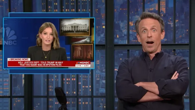 Seth Meyers mengatakan 'bagian tersulit' dari pertemuan DOJ Trump di Epstein bertindak terkejut
