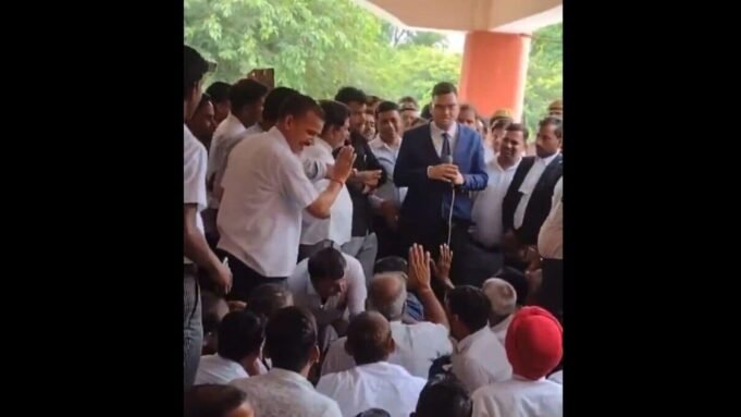 A video grab of the incident. Photo: X