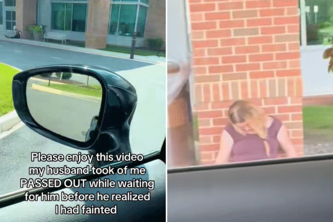 Woman passed out 