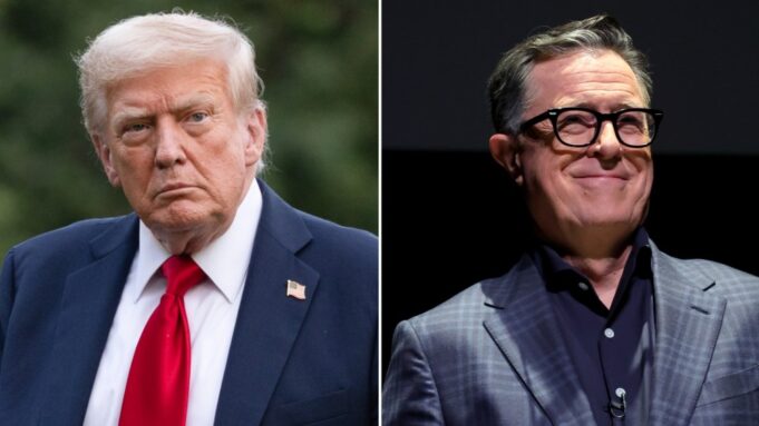 Trump mengatakan dia tidak bertanggung jawab untuk mengakhiri 'pertunjukan akhir' Colbert
