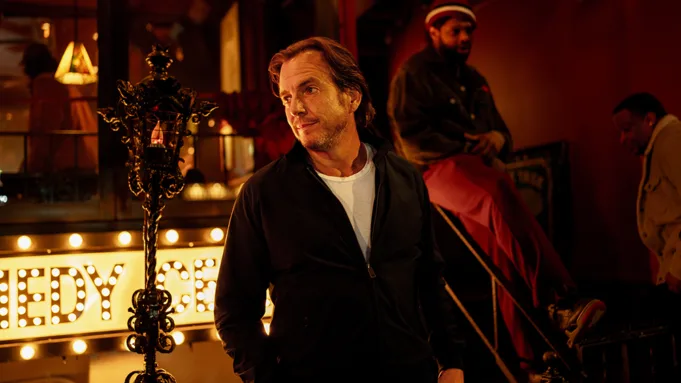 A still image of Will Arnett in "Is This Thing On?"