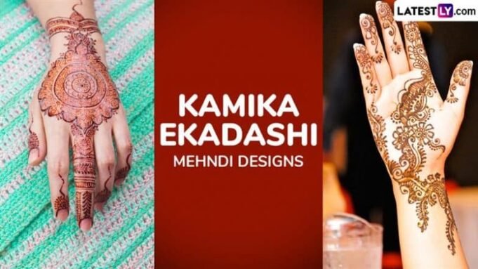 Kamika Ekadashi 2025 Mehndi Designs: Pola Henna Sederhana dan Tradisional, Motif Cantik dan Gambar Mehendi Untuk Terapkan di Tangan Anda Pada Hari Puasa (Tonton Video)
