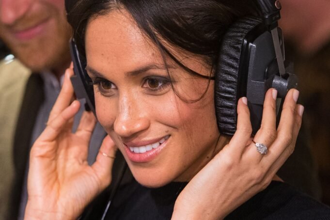 Meghan Markle Listens to the Radio
