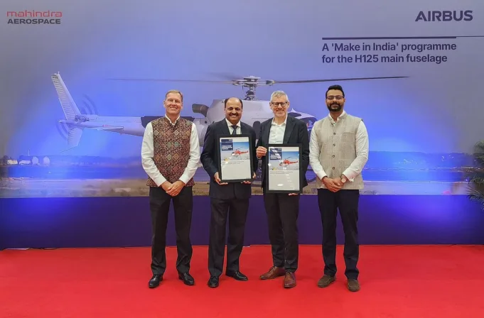 Kelompok Mahindra memenangkan kontrak Airbus untuk membuat badan helikopter H125
