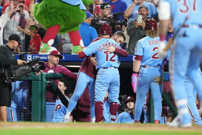 MLB Roundup: Kyle Schwarber Blasts 4 Homers in Phillies 'Win
