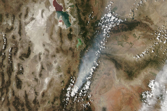 smoke over Utah