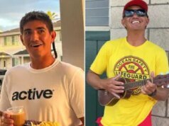 Momen mengejutkan hiu putih besar menyeret peselancar ke bawah ombak dan mengambil sebagian dari papannya dalam serangan yang mengerikan