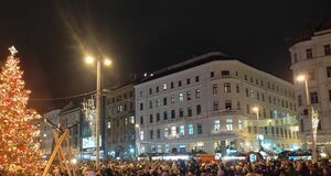 Pasar Natal di Brno dimulai lebih awal: pohonnya akan diterangi oleh buaya
