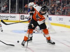 Jack Roslovic menjaringkan gol kedua berturut-turut dalam PL saat Oilers mengalahkan Flyers