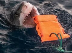 Seorang penjaga pantai diserang secara brutal oleh hiu: Dia selamat hanya berkat intervensi cepat dari rekan-rekannya