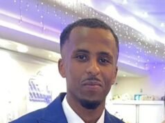 Saat ‘orang-orang bersenjata’ melarikan diri dengan Jaguar biru setelah menembak kepala ayah, 27 tahun, jika salah identitas – saat polisi mengeluarkan CCTV tersangka BULAN setelah pembunuhan