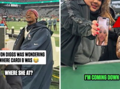 Cardi B Menghilangkan Suhu Dingin di Permainan Stefon Diggs