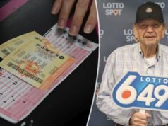 Seorang pria yang beruntung mempertaruhkan beberapa angka: Pada Hari Natal, dia memenangkan lebih dari 37 miliar lotere