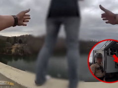 Petugas Heroik Menyelamatkan Wanita yang Ingin Bunuh Diri Dari Lompatan Fatal, Video Dramatis