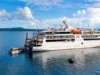 Kapal pesiar berlabuh di PNG, penumpang harus terbang pulang