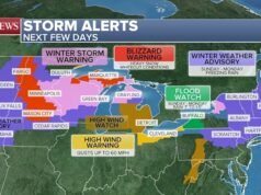 Badai musim dingin baru menuju Midwest, Timur Laut dengan 40 juta orang dalam keadaan siaga