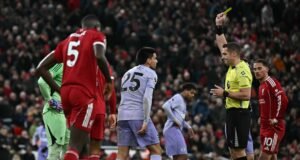 Mengapa Diego Gomez tidak dikeluarkan dari lapangan karena tekel ‘tinggi’ terhadap Florian Wirtz?