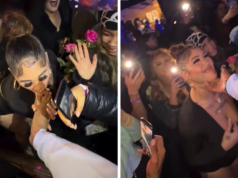 Rap Artist HoodTrophy Bino Jari Kakinya Tersedot Saat Tampil