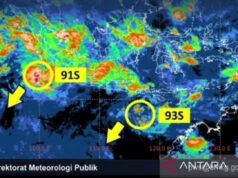 2 Bibit Siklon Terdeteksi di Samudra Hindia, Sumatra hingga Bali– Nusra Terdampak