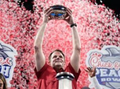 Menghadapi: Juara Indiana, Alam liar, Pemenang bola basket Topan, LB teratas Campbell, Super Bowl LX