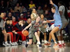 Pelanggaran melukai bola basket wanita Arizona saat kalah dari Kansas