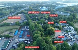 Dusun Surrey yang indah dikepung oleh SEPULUH lokasi wisatawan: Jutawan pemilik rumah ‘kalah jumlah’ karena lahan jalur hijau diaspal untuk memberi jalan bagi 70 karavan