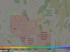 Jet rahasia Angkatan Udara AS terlihat di dekat Location 51 di tengah klaim pengungkapan UFO Trump