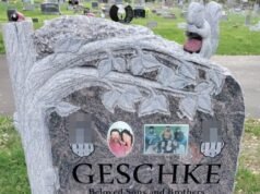 Keluarga yang putus asa memerintahkan untuk menghapus NIUR di atas kuburan dua saudara laki-laki yang menampilkan gambar-gambar yang sangat tidak pantas