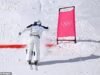 Momen menakjubkan pemain ski melintasi garis ke belakang setelah lawannya terbang keluar batas sebelum memenangkan medali perak