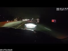 Momen mengerikan ‘pengemudi mabuk’ berlutut dalam kejar-kejaran berkecepatan tinggi dengan polisi