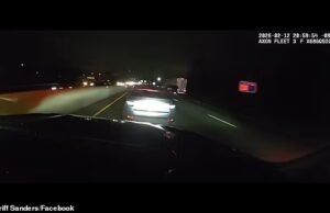 Momen mengerikan ‘pengemudi mabuk’ berlutut dalam kejar-kejaran berkecepatan tinggi dengan polisi