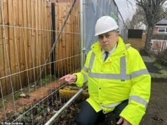 Pengusaha yang berjuang melawan pengembang properti yang ingin menghancurkan tembok tinggi dua bata miliknya membutuhkan penjaga keamanan senilai £54,000 per tahun untuk melindunginya