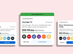 YouTube TV meluncurkan paket langganan pilihan minggu ini