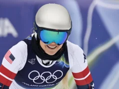 Lindsey Vonn yang cedera menyelesaikan latihan terakhir menjelang perlombaan Olimpiade